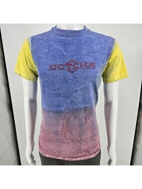 Vintage 1990s Gotcha Surfing Single Stitch Tie-Dye T-Shirt (Boys XL, Men's XS)